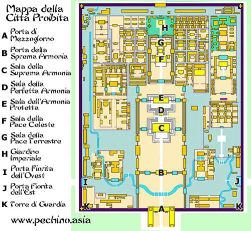 Mappa della Città Proibita