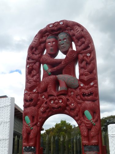  Ingresso di una casa Maori