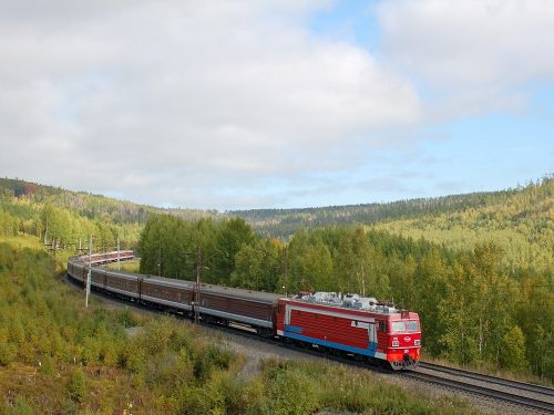  Il treno corre verso Krasnoyarsk, la quarta tappa, siamo già a 4000 km da Mosca + 4 ore di fuso